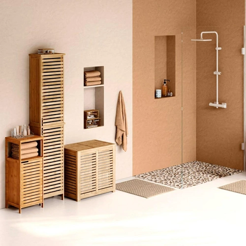 Jednodveřová bambusová skříň Sicela