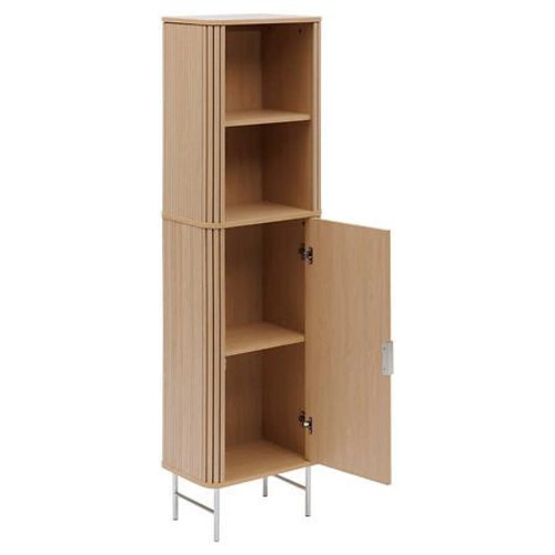 Stojící koupelnová skříňka Liora 160 cm dub přírodní s policemi moderní 5five simply smart