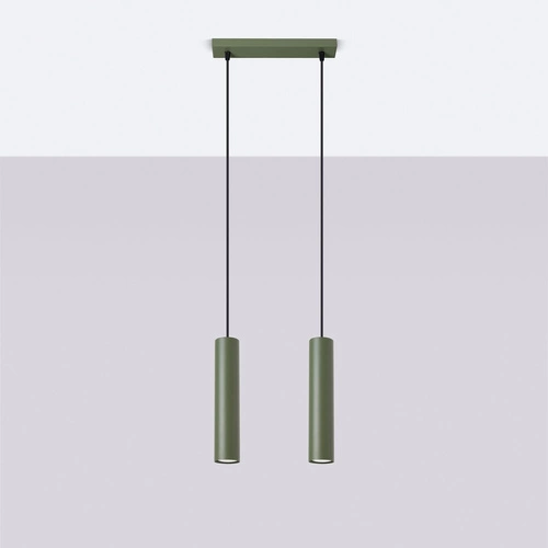 Visící lampa LAGOS 2 zelená oliva