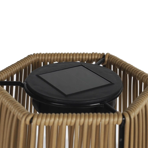 Solární LED noční lampa Merrill béžová klasická na terasu Intesi odolná proti dešti 40 cm