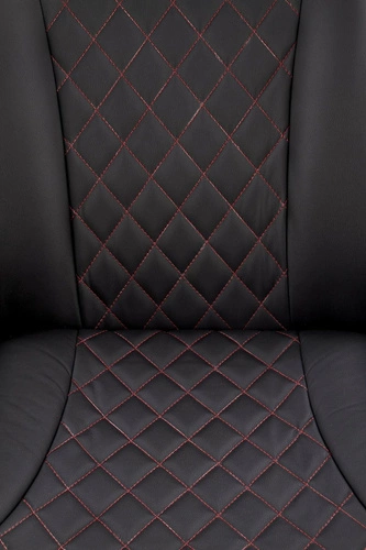 Rozkládací křeslo do obýváku Marco Intesi z černo-červené ekokůže moderní relaxační