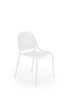 Bílá jídelní a zahradní židle z plastu, moderní, stohovatelná, Lynette Intesi