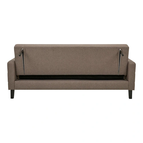 Rozkládací pohovka Milton šedá s úložným prostorem a funkcí spaní ve skandinávském stylu do obývacího pokoje