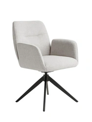 Otočná jídelní židle Roxana čalouněná s područkami