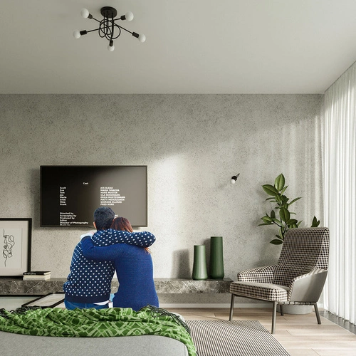 Lustr lustrální LOOP 5 černý do obýváku a jídelny moderní stropní lustr 55 cm