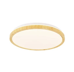 LED stropní svítidlo Gandava 38 cm bílodřevěné moderní do obýváku a ložnice 4000K