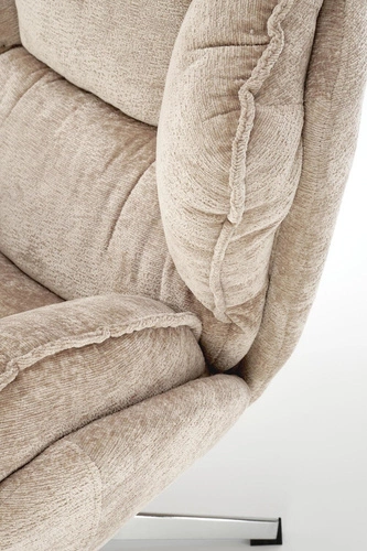 Odpočinkové křeslo Offred béžové do obýváku moderní s područkami látka Intesi