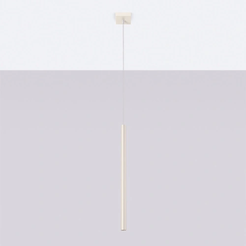 Moderní závěsné svítidlo Pastelo béžové s nastavitelnou výškou do obýváku a jídelny SOLLUX