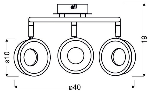Moderní LED stropní svítidlo Isla spirála chrom nastavitelná do obýváku a ložnice