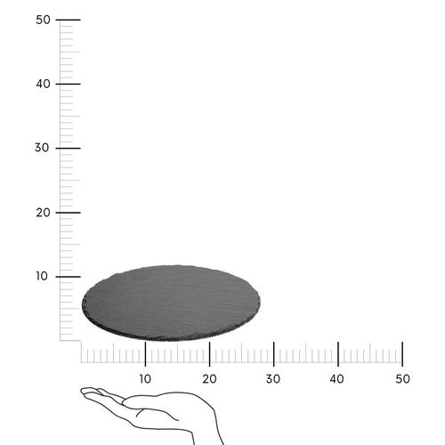 Miska na lupenky 28 cm kulatá černá