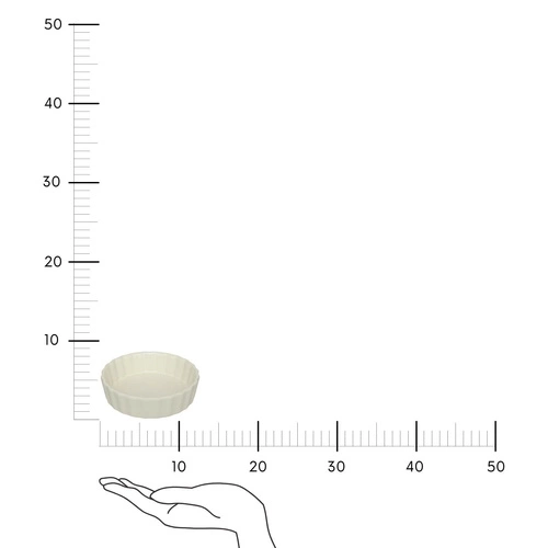 Keramická forma na mini koláče 12 cm béžová na pečení snadné čištění 5five simply smart