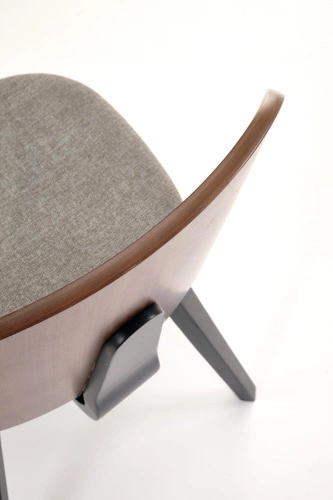 Jídelní židle Mireyla čalouněná moderní dřevěná ořech šedá Intesi