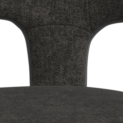 Židle Cole šedá čalouněná sametem s područkami do jídelny