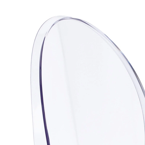 Transparentní jídelní židle Mia Intesi moderní stohovatelná plastová glamour