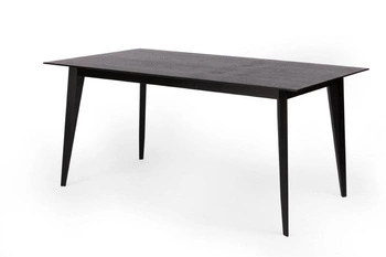 Rozkládací jídelní stůl BORD NORDIFRA černý moderní 140-200x90 cm dřevěný