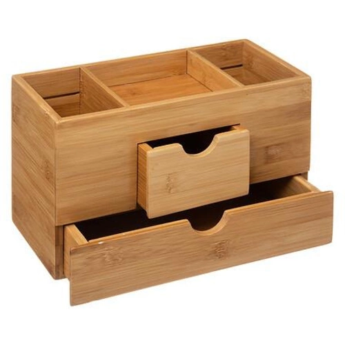 Organizér se 2 zásuvkami z bambusu