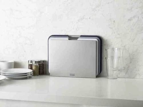 Joseph Joseph Nest sada 3 plastových šedých krájecích prkének do kuchyně