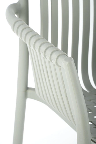 Zahradní plastová židle Nathan Intesi šedá, moderní, snadno čistitelná, stohovatelná