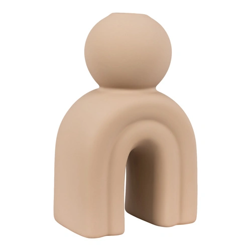Keramický dekorativní svícen House Nordic hnědý 17 cm