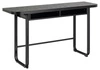 Rozkládací jídelní stůl Darlington černý industriální s policemi Actona 140 cm