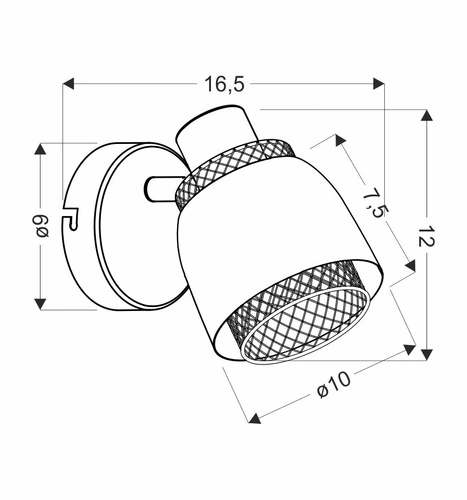 Alexandria nástěnná lampa černá 1x40W E14 stínidlo černá+zlatá