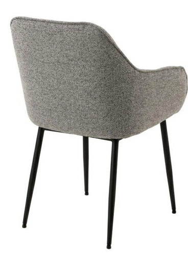 Čalouněná židle Brooke šedá s područkami do jídelny a obýváku moderní Actona