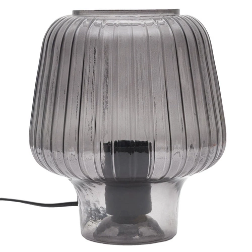 Stolní lampa Lasima kouřové sklo do obýváku a ložnice moderní glamour Intesi