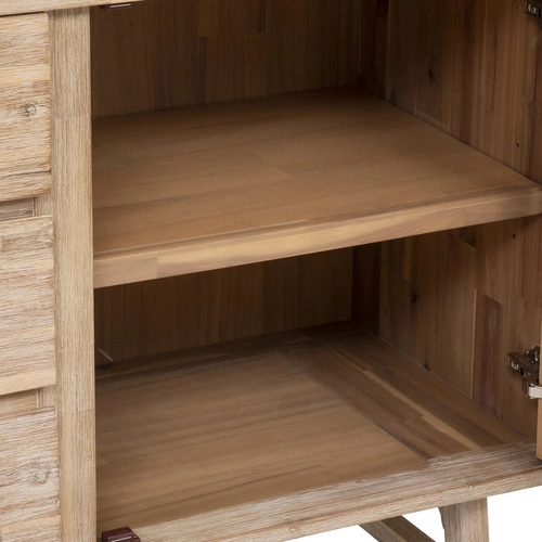 Komoda Aeris 180 cm dřevěná se zásuvkami skandinávský vzor rybí kost do obýváku Atmosphera