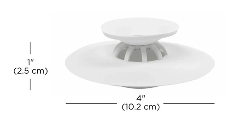 Zátka do dřezu Flex bílá