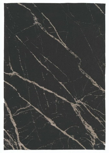 Moderní koberec Pietra Black 160x230 do obýváku, snadno čistitelný, protiskluzový, glamour