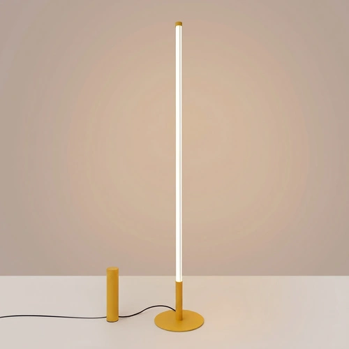 TRANG moderní LED stojací lampa do obývacího pokoje žlutá 3000K