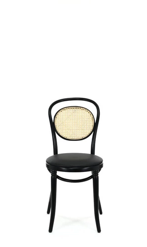 Dřevěná jídelní židle Fameg A-10/1 čalouněná, ohýbaná, vintage, na míru