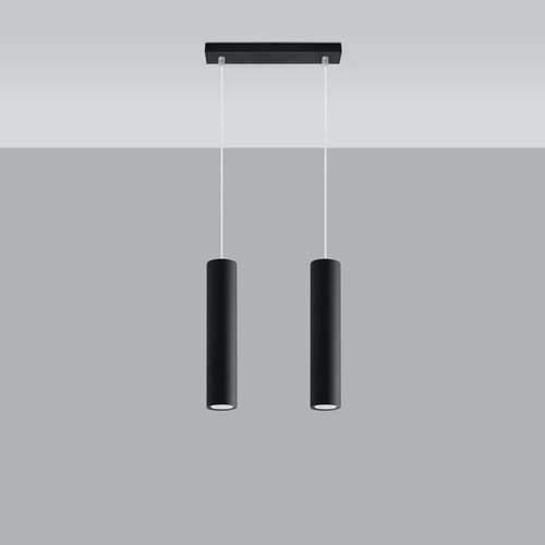 Závěsné svítidlo Lagos černé 2bodové moderní do obýváku kuchyně nebo nad ostrůvek