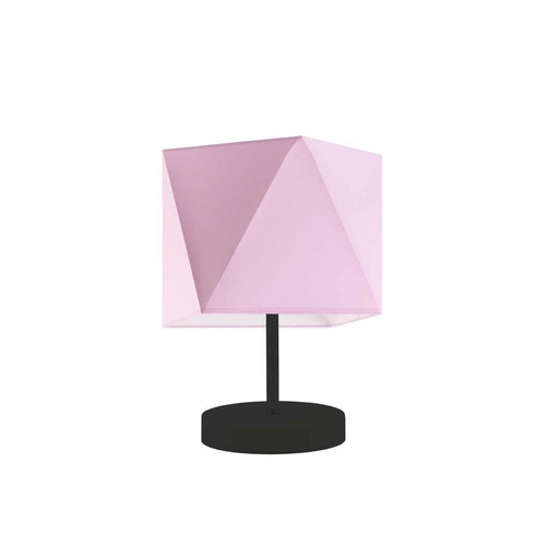 Lampa Pasadena stínidlo růžové stojan černý