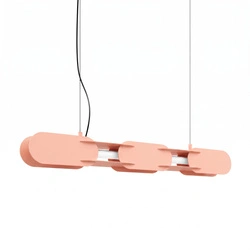Závěsné LED svítidlo CHAIN 91 broskvové moderní nad stůl