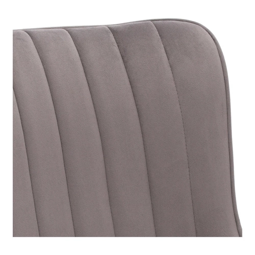 Jídelní židle Roxino VIC čalouněná šedým sametem na černých nohách do jídelny a obýváku Intesi