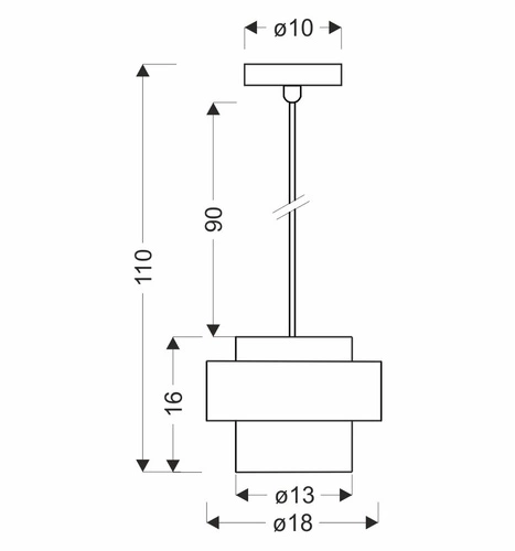 Závěsné svítidlo Spiega černé se zlatem skleněné nastavitelné do obýváku a nad jídelní stůl