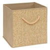Úložný box do regálu Stemy 31x31 béžový textilní s pleteným vzorem do šatny 5five