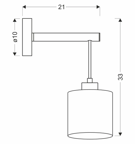 Nástěnné svítidlo Combi lampa černá 1x60W E27 stínidlo béžové barvy