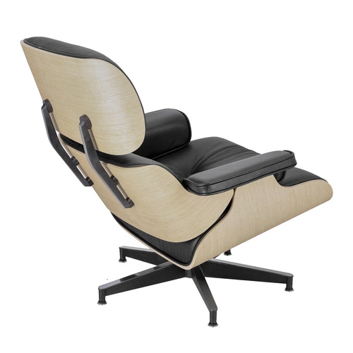 VIP Lounge křeslo kožené černé otočné do obýváku moderní D2.DESIGN