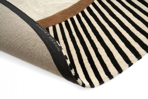 Oválný vlněný koberec Amber Beige 160x230 do obýváku moderní měkký