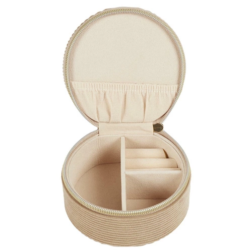 Šperkovnice do zásuvky Velo Intesi manšestrová hnědá s přihrádkami