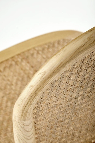 Dřevěná jídelní židle Renne z přírodního ratanu boho rustikální Intesi 89 cm