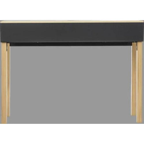 Šedá moderní úzká konzole Extensio do předsíně nebo obýváku s rozkládací deskou