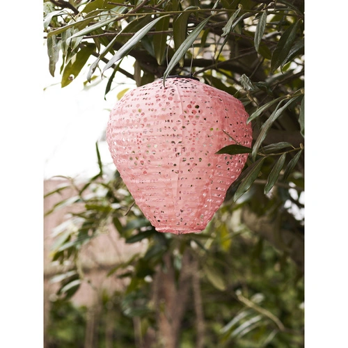 Zahradní solární LED lucerna Greatham růžová IP44 House Nordic na terasu