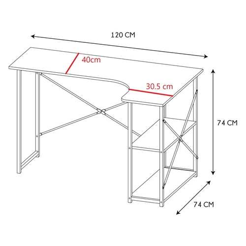 Psací stůl Janice bílý