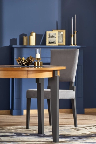 Rozkládací kulatý stůl Baros 100–200 cm dub medový moderní do jídelny Intesi