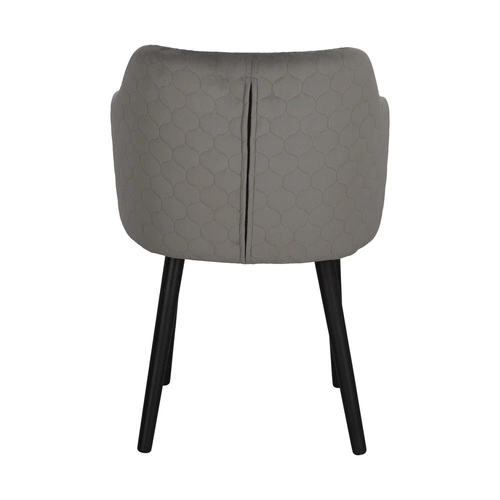 Čalouněná jídelní židle Bergen šedá s područkami moderní skandinávský styl Intesi