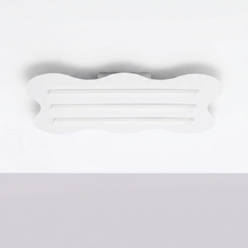 Stropní LED svítidlo KLOVER bílé moderní do obývacího pokoje 66 cm