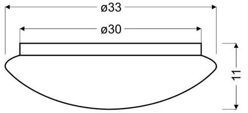 Stropní svítidlo Sky efect 2 33 kruhových 1x10W LED 6500K